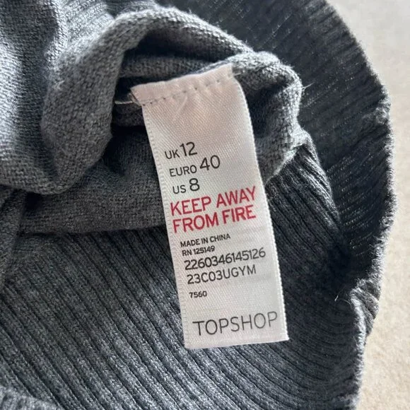 Topshop Knitted Scoop Neck Cardigan ALT ASO Hermione Granger - Picture 6 of 8